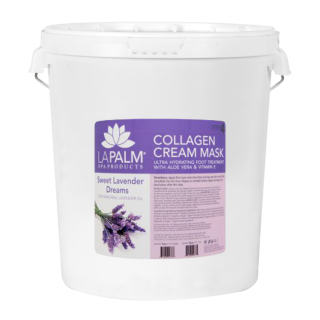 La Palm, Collagen Cream Foot Mask, Sweet Lavender Dream, 5Gal KK 